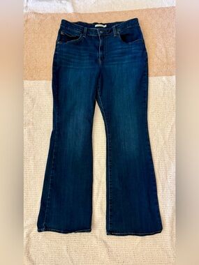 Levi's 726 Dark Blue High Rise Flare Jeans - 32